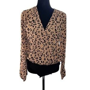 Rue 21 Woman’s Leopard Print Bodysuit Blouse